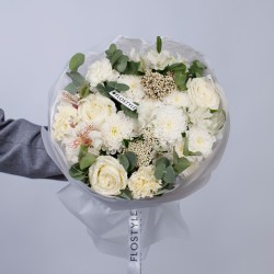 buket s kustovoj hrizantemoj 6